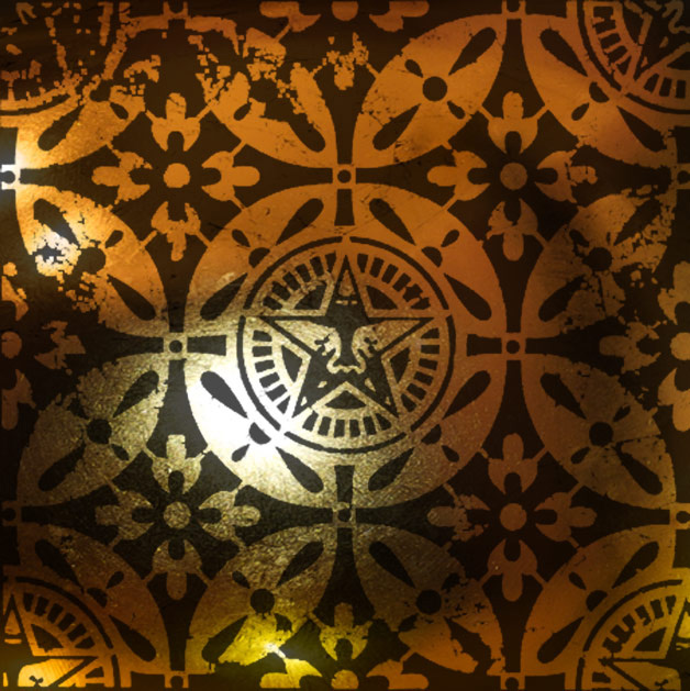 samurai textile pattern